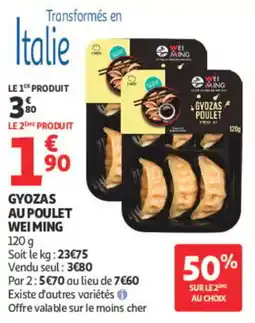 Auchan WEI MING GYOZAS AU POULET offre