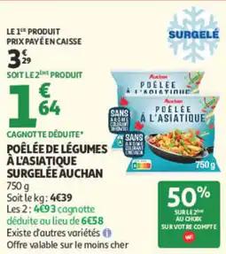 Auchan Auchan Poêlée de légumes à l'asiatique offre