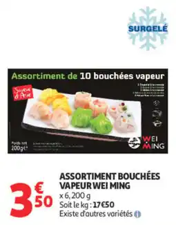 Auchan WEI MING Assortiment de 10 bouchées vapeur offre