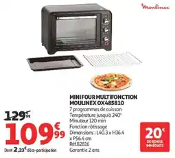 Auchan Moulinex MiniFour Multifonction offre
