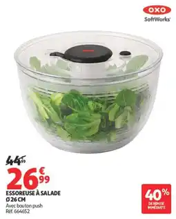 Auchan OXO Essoreuse à salade offre