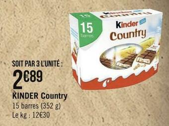 Géant Casino Kinder country offre
