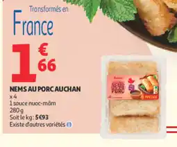 Auchan Auchan nems au porc offre