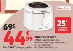 Auchan Moulinex friteuse af2521eo offre