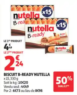 Auchan Nutella B-ready offre