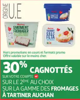 Auchan Auchan Yaourt Grec Feta Tartineable offre