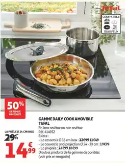 Auchan Tefal LA POÊLE Ø 24 CMINOX offre