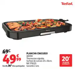 Auchan Tefal PLANCHACB631810 offre