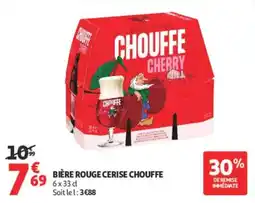 Auchan CHOUFFE BIÈRE ROUGE CERISE offre