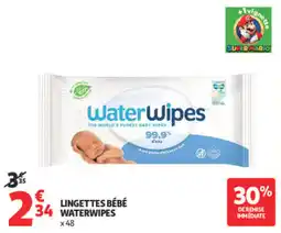 Auchan Waterwipes Lingettes bébé offre