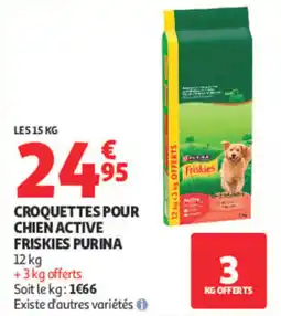Auchan Friskies Purina Croquettes pour chien active offre
