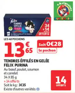 Auchan FELIX TENDRES ÉFFILÉS EN GELÉE offre