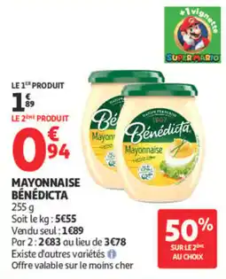 Auchan Bénédicte Mayonnaise offre