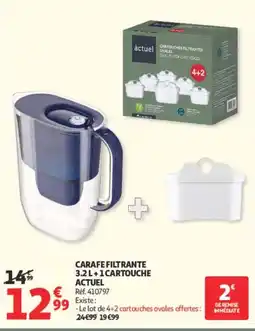 Auchan ACTUEL CARAFE FILTRANTE offre
