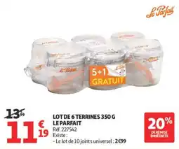 Auchan LE PARFAIT TERRINES offre