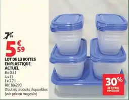 Auchan Boites en plastique offre