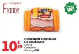 Auchan Les Brasérades Choucroute Gourmande offre