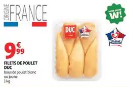Auchan DUC Filets de poulet offre