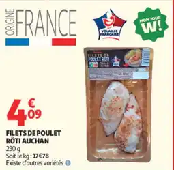 Auchan Auchan Filets de poulet rôti offre