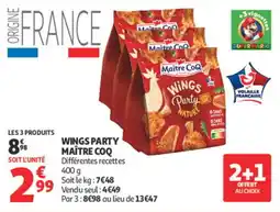Auchan Maître CoQ WINGS PARTY offre