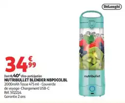 Auchan Nutribullet Blender NBPO03LBL offre