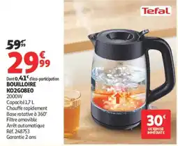 Auchan Tefal BOUILLOIRE offre