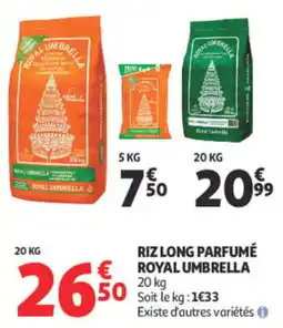 Auchan ROYAL UMBRELLA RIZ LONG PARFUMÉ offre