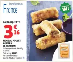 Auchan AUCHAN NEMS AU POULET offre