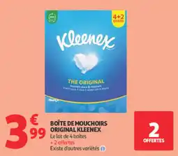 Auchan Kleenex BOÎTE DE MOUCHOIRS offre