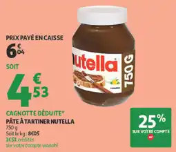 Auchan Nutella Pâte à tartiner offre