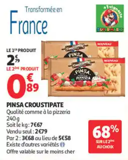 Auchan Pinsa Croustipate offre