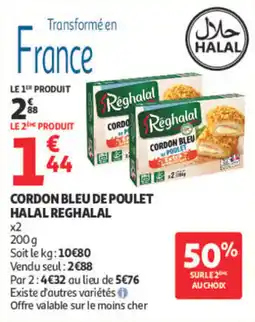 Auchan Reghalal Cordon Bleu de Poulet offre