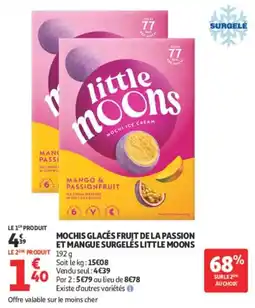 Auchan Little Moons Mochis glacés offre