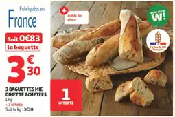 Auchan Baguettes mie dinette offre