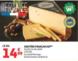 Auchan Gruyère Français IGP offre