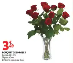 Auchan Bouquet de 10 roses offre