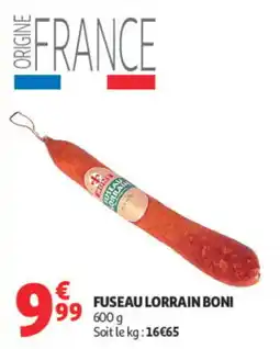 Auchan BONI Fuseau lorrain offre