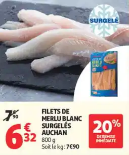 Auchan AUCHAN Filets de merlu blanc offre