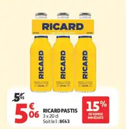 Auchan RICARD PASTIS offre