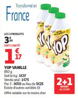 Auchan YOP VANILLE offre