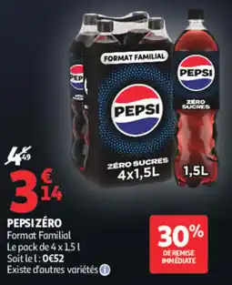 Auchan PEPSI ZÉRO offre