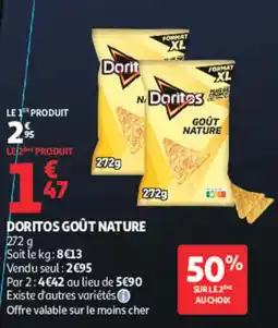 Auchan Doritos Goût Nature offre