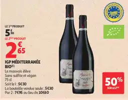 Auchan Igp méditerranée bio offre