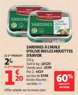 Auchan MOUETTES D'ARVOR SARDINES offre