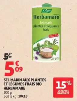 Auchan Herbamare Sel marin plantes et légumes frais offre