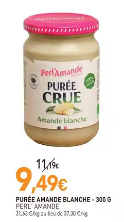 naturéO Perl'amande purée crue d'amande blanche - 300 g offre