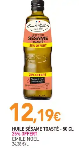 naturéO Emile noel huile sésame toasté - 50 cl offre