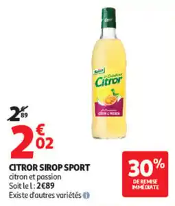 Auchan Citror Sirop Sport offre