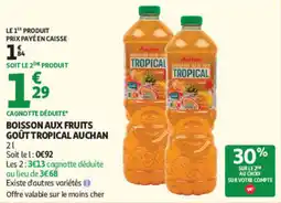 Auchan Auchan Boisson aux fruits offre