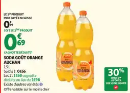 Auchan Auchan Soda Goût Orange offre